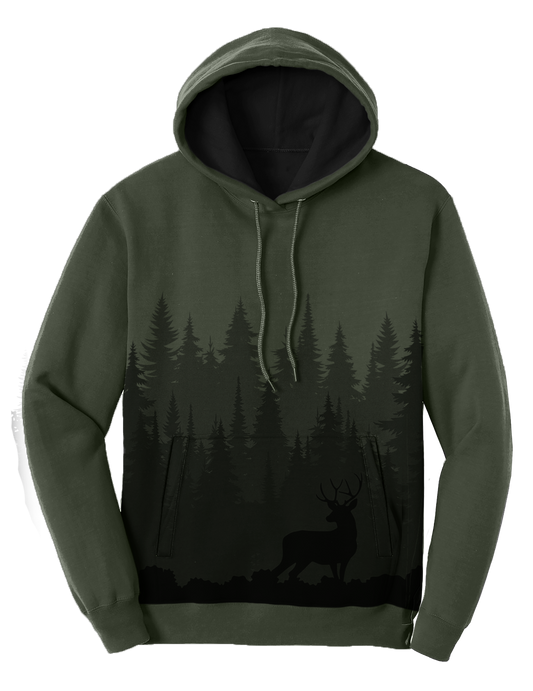 Outdoor Scenery Printed Hoodie