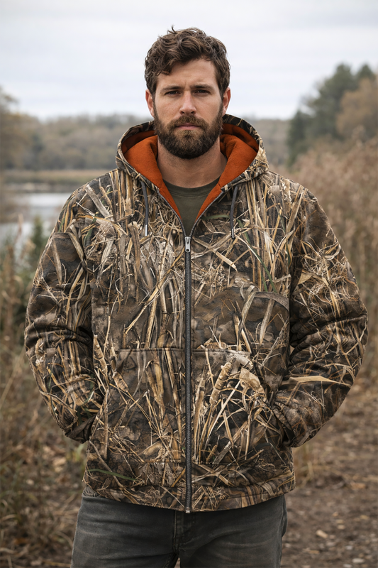 Heavy Printed Reversible Full Zip Jacket