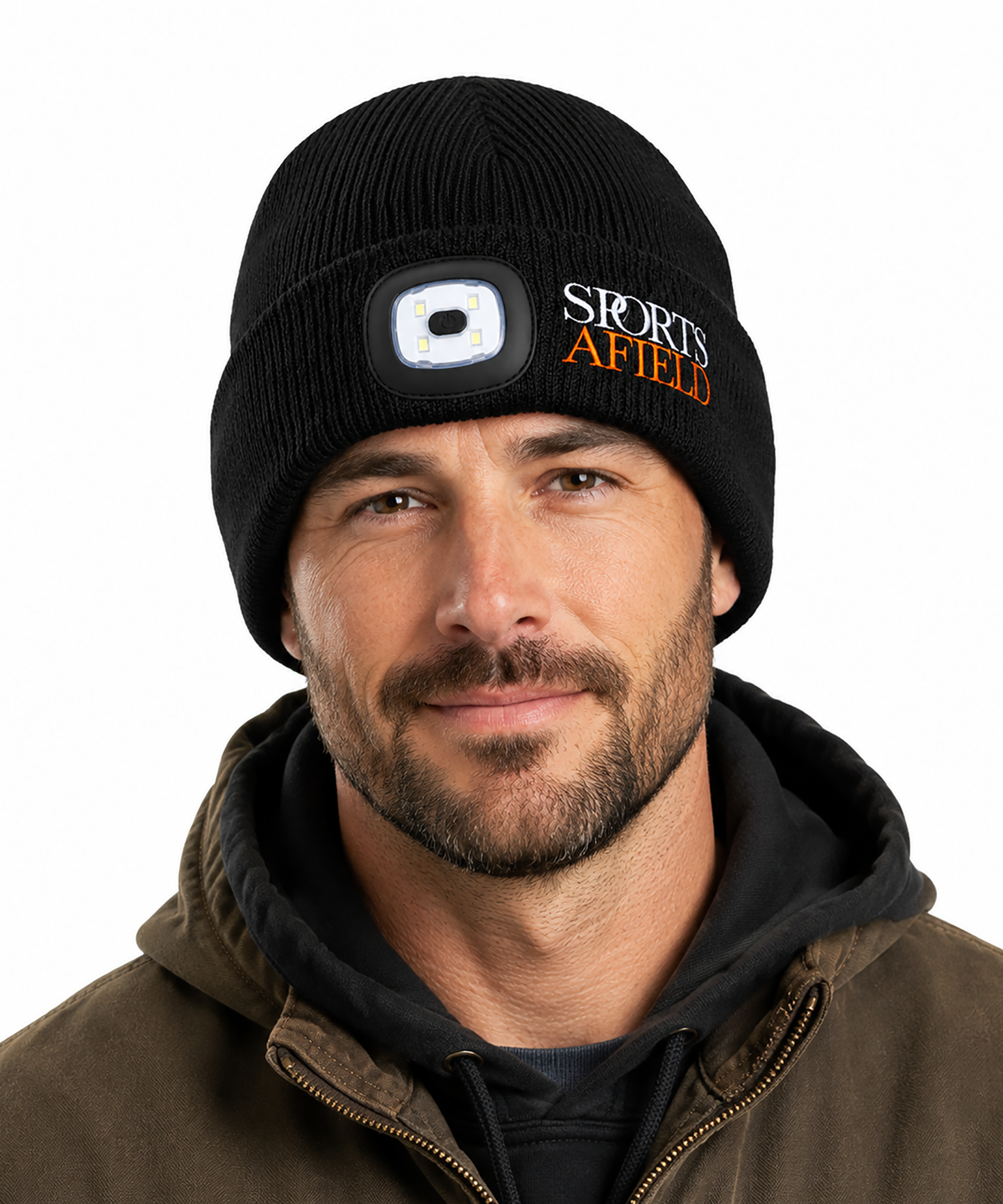 Knit Beanie with Flashlight