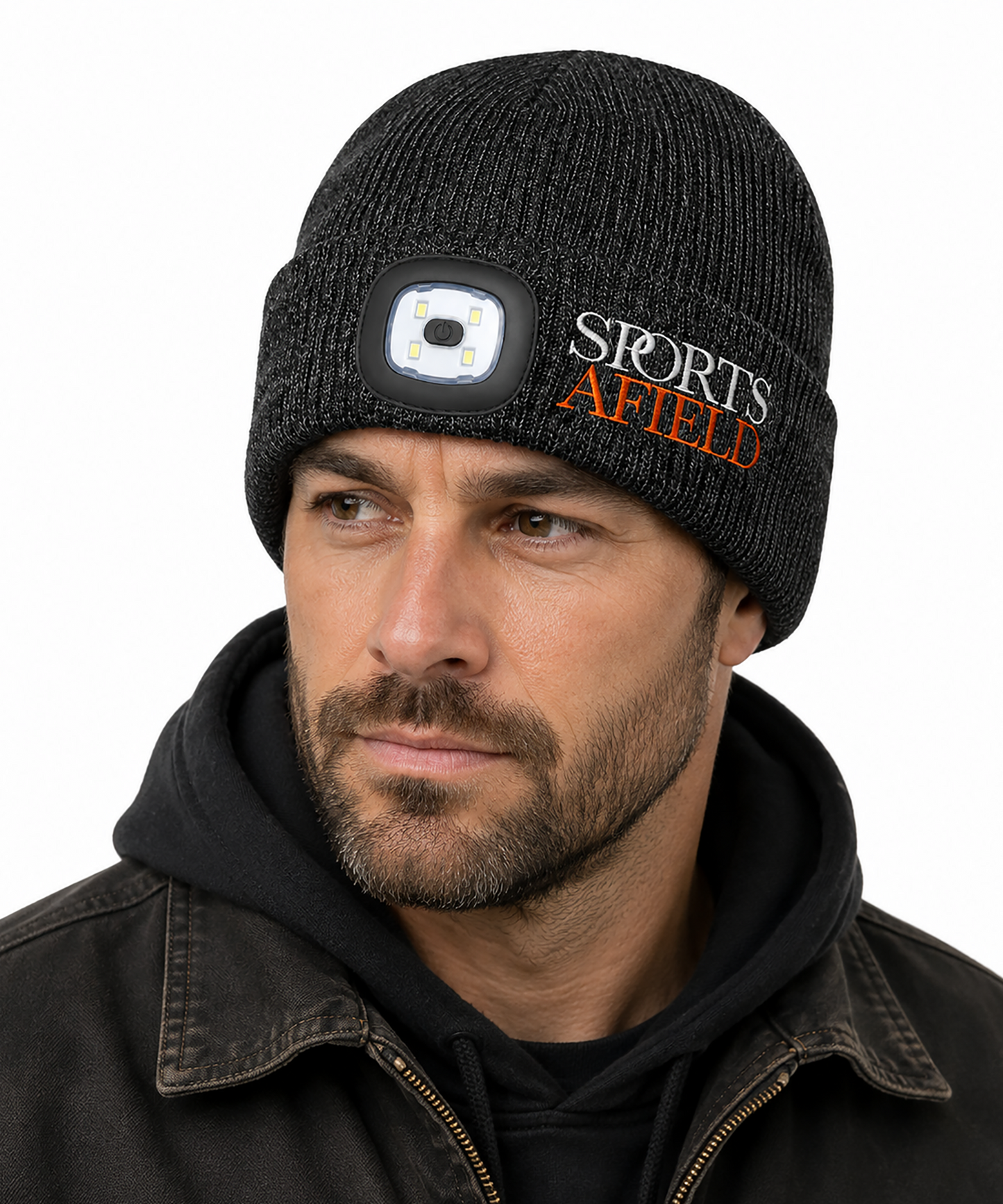 Knit Beanie with Flashlight