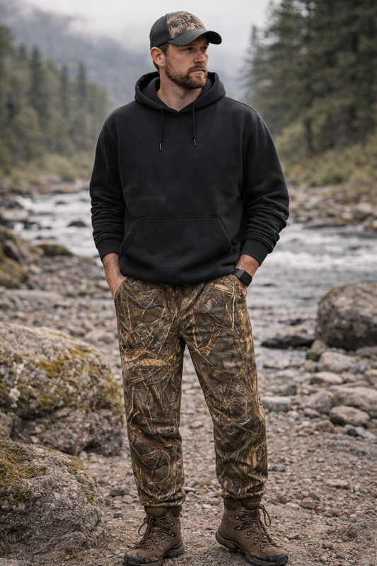 Printed Camo Fleece Joggers